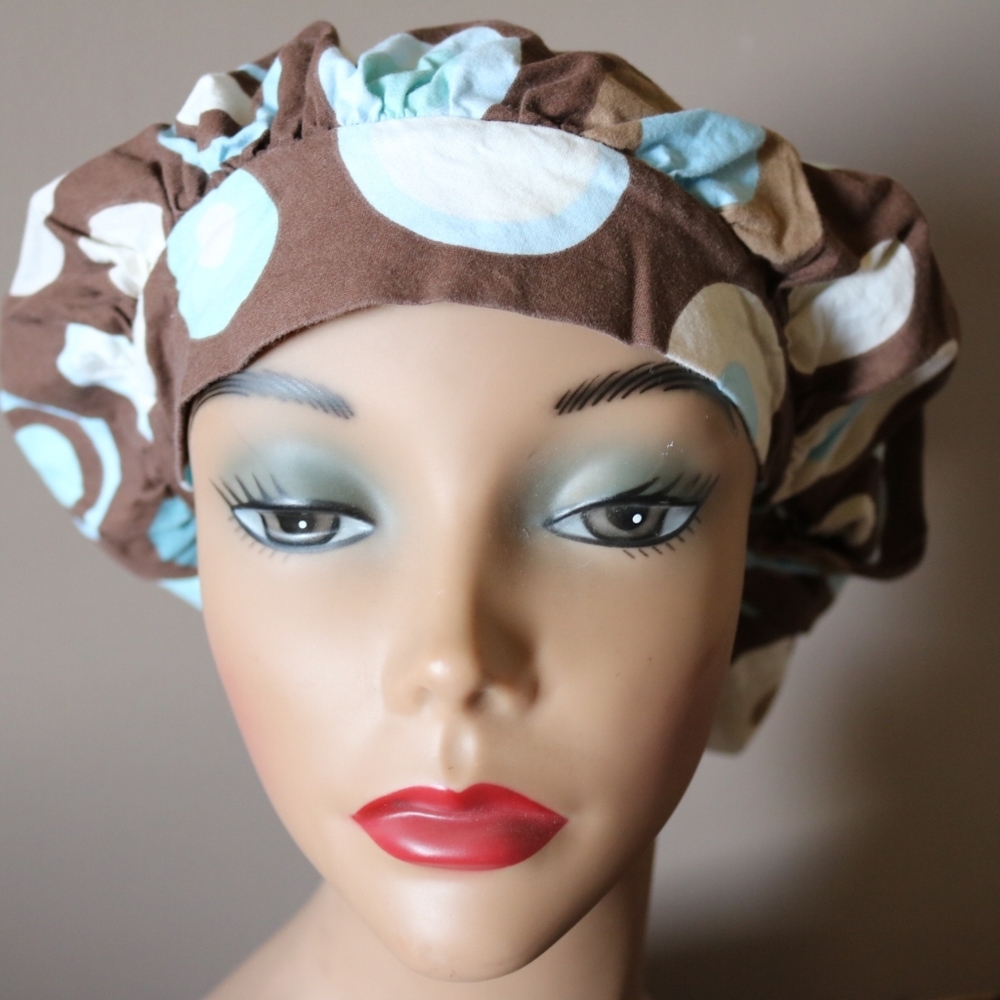 Blue Circle Bouffant Hat